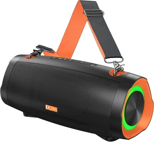 Miniatura 10 de DOSS Extreme Boom Pro D100, altavoz Bluetooth de 70 W con graves profundos, IPX6 impermeable, batería de 10400 mAh 24H, banco de energía integrado