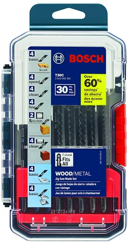Miniatura 5 de Bosch TPW005 Juego de hojas de sierra caladora con mango en T para Pro-Wood (5 piezas)