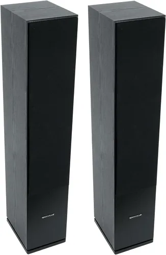 Rockville RockTower 64B 6.5" 500W Peak / 125W RMS Altavoz pasivo de torre de 3 vías, 4 ohmios, negro, sonido de alta fidelidad, rejilla desmontable,