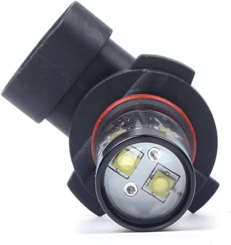 Miniatura 5 de Alla Lighting Bombillas LED antiniebla 9006 HB4 de 2400 lúmenes, 6000 K, xenón blanco superbrillante, lámparas antiniebla de repuesto