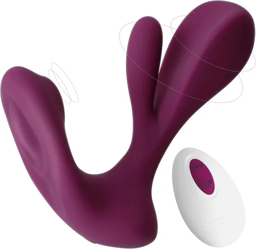 Miniatura 10 de Vibrador de Tracy's Dog para mujeres - Juguetes sexuales portátiles con molienda del clítoris y rotación del punto G para estimulación dual, 10