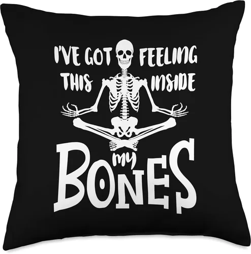Miniatura 5 de Art Halloween Ghosts Decorations Helloween Party I've Got This Feeling Inside My Bones - Almohada de Halloween para mujer, 16 x 16 pulgadas