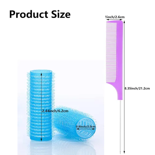 Miniatura 2 de 36 PCS Rizadores de Cabello Pequeños con Autoagarre Sin Calor Rizadores de Rodillo Rizadores de Cabello Pro Salón Peluquería Rizador DIY Peinado