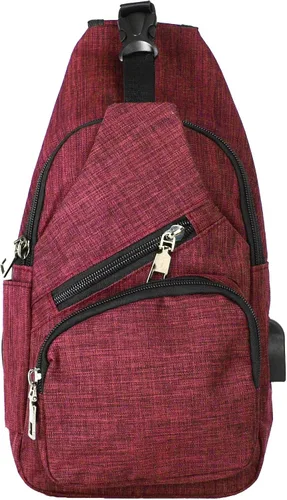 Miniatura 53 de Nupouch Mochila cruzada antirrobo, carga USB, mochila ligera para viajes, senderismo, todos los días