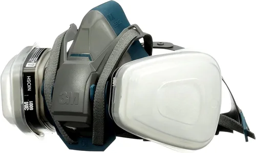 Miniatura 10 de 3M Proyecto de pintura P95/OV Respirador reutilizable de cierre rápido 6502QL, tamaño mediano, cartucho de vapor orgánico aprobado por NIOSH