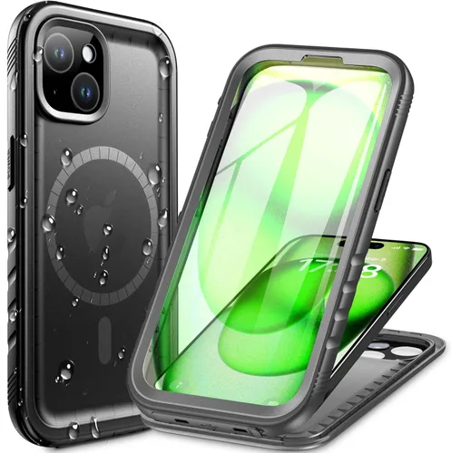 Miniatura 46 de Cozycase Funda Compatible con iPhone 12 Pro Max Funda Impermeable, Protector de Pantalla Integrado, Funda Protectora de Cuerpo Completo, Funda Negro