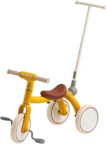 Miniatura 9 de Triciclo 4 en 1 para niños pequeños con mango de empuje ajustable para niños de 1 a 4 años, regalo de cumpleaños y juguete para niños y niñas