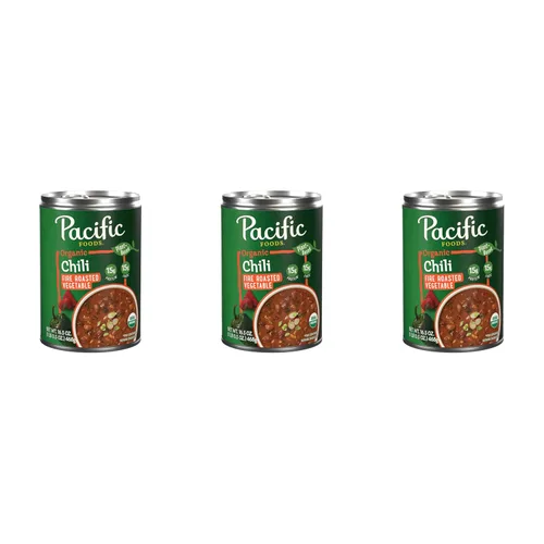 Miniatura 13 de Pacific Foods Chile vegetal orgánico tostado al fuego, a base de plantas, lata de 16.5 onzas (paquete de 1)