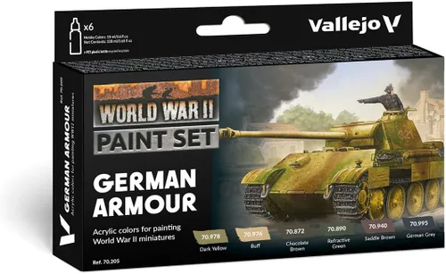 Miniatura 3 de Vallejo - Set de Pintura para Modelismo WWII Waffen SS Alemán Tonos Militares Históricos Colores Acrílicos Compatibles con Pinceles y Aerografos