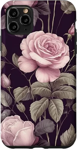Miniatura 12 de Funda rosa botánica para iPhone 13 Floral Vintage Pattern with cute pink purple