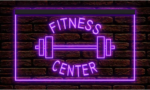 Miniatura 8 de 160034 - Letrero de neón con luz LED para gimnasio, sala de gimnasio, sala de gimnasio (12 x 8 pulgadas, 16 colores por control remoto)