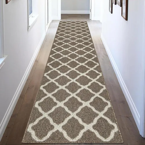 Miniatura 32 de SHACOS Alfombra de pasillo lavable de 2 x 8 pies, con parte trasera de goma antideslizante, resistente a las manchas, alfombra de cocina