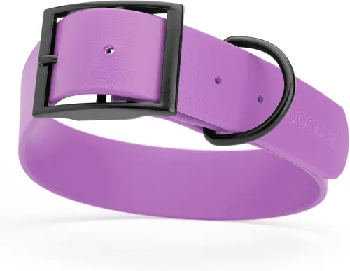 Miniatura 133 de Dogline Biothane - Collar impermeable para perro con hebilla de liberación rápida, resistente cincha de nailon recubierta con resistente y a prueba
