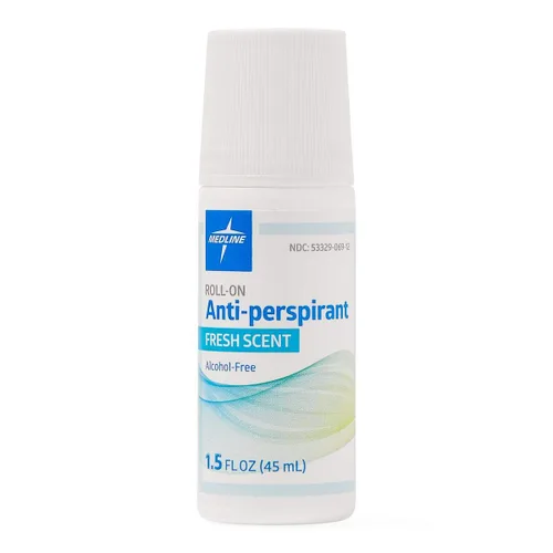 Medline MedSpa - Desodorante antitranspirante roll-on de 1.5 onzas, frescura de larga duración, 1 unidad