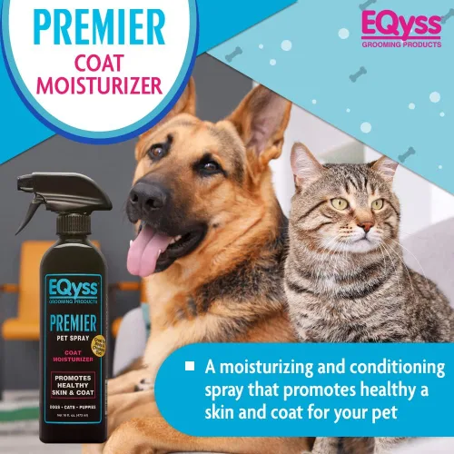 Miniatura 2 de EQyss Premier Pet Spray hidrata y acondiciona para una piel y un pelaje saludables, no graso, repele el polvo y la suciedad, ideal para perros