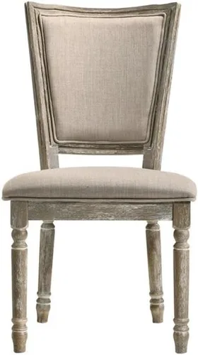 Miniatura 3 de Acme Gabrian - Silla auxiliar de comedor tapizada en gris recuperado (juego de 2)