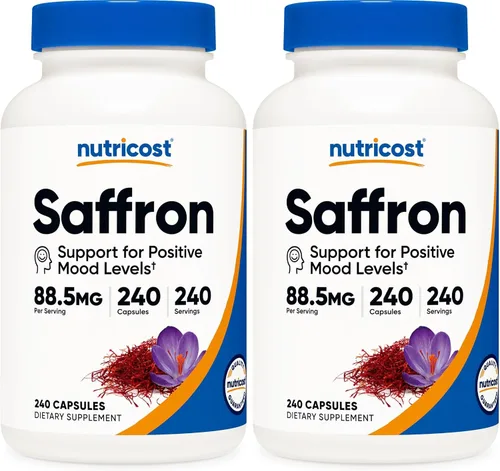 Miniatura 9 de Nutricost - Extracto de Azafrán 88.5 mg, 240 Cápsulas - Cápsulas vegetarianas, sin OMG, sin gluten