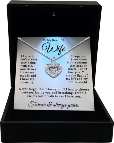 Miniatura 7 de TRYNDI Collar - Regalos para esposa del marido: Navidad, aniversario, ideas de cumpleaños; regalos románticos para ella