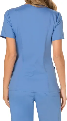 Miniatura 2 de Workwear Revolution WW610 - Ropa quirúrgica con estilo cruzado falso para mujer, elástica, suave y de fácil cuidado