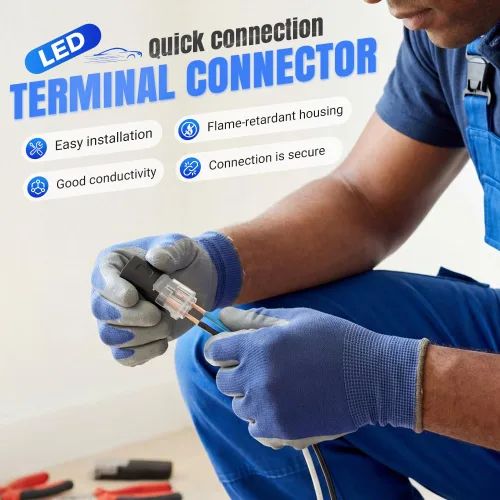 Miniatura 6 de Conector enchufable de doble cable con hebilla de bloqueo, conectores rápidos de alambre de bloqueo multiusos de clip rápido 2026, conectores