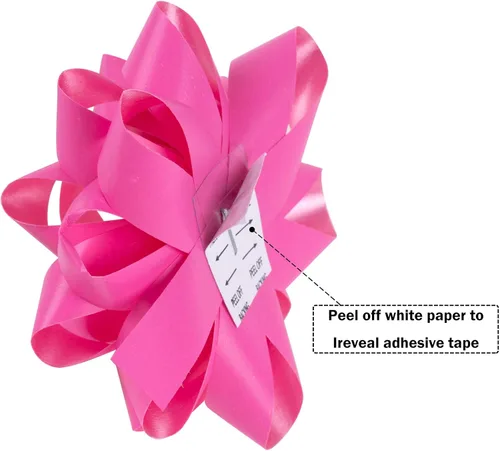 Miniatura 3 de WRAPAHOLIC Surtido de 19 lazos de regalo, 16 lazos de regalo de varios colores (rosa, blanco, plateado), 2 cintas rizadoras prensadas, 1 lazo rizado