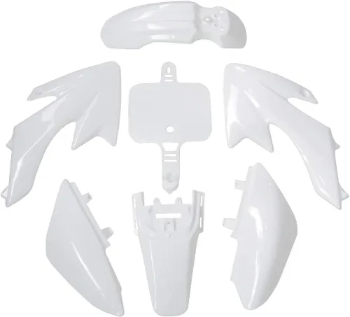 Kit de carenado de plástico Guardabarros para CRF XR XR50 CRF50 110cc 125cc Pit Dirt Bike (blanco)