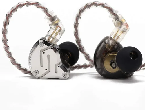 Linsoul KZ ZS10 Pro, auriculares intraauriculares HiFi con 5 controladores 4BA+1DD, auriculares para juegos, auriculares híbridos IEM con placa