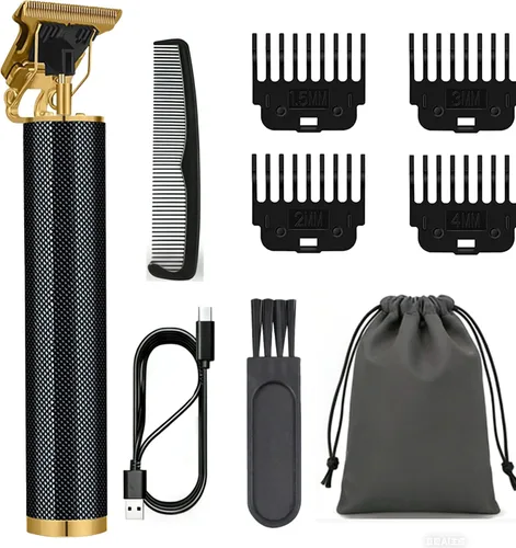 T-Blade - Recortadora de pelo para hombres, recortadora de barbero inalámbrica sin huecos, recortadora profesional recargable con 4 peines guía,