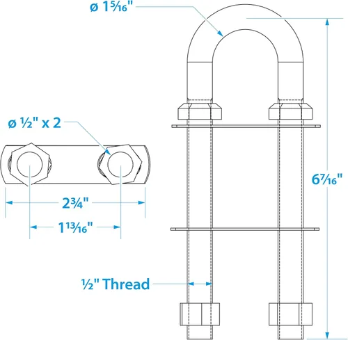 Miniatura 6 de Ojo de arco de acero inoxidable Seachoice