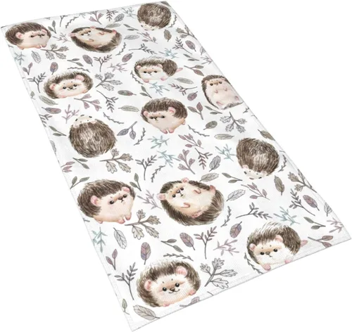 Miniatura 2 de Toallas de mano con patrón de erizo, ultra suaves, altamente absorbentes, toalla de baño, cocina, toalla de invitados para baño, hotel, gimnasio