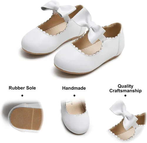 Miniatura 5 de Felix & Flora Zapatos de vestir para niña de las flores, zapatos planos de ballet para niñas, para fiestas, escuela, boda