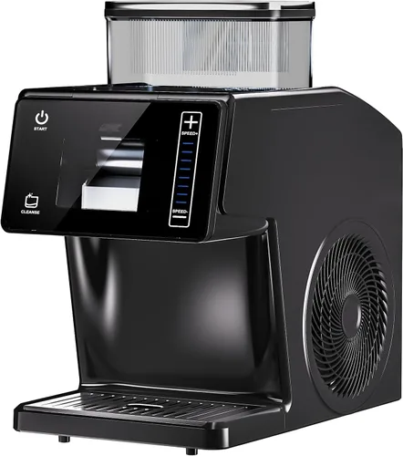 Máquina portátil para hacer copos de nieve, máquina de afeitar de hielo portátil con enfriamiento rápido, material de acero inoxidable de grado