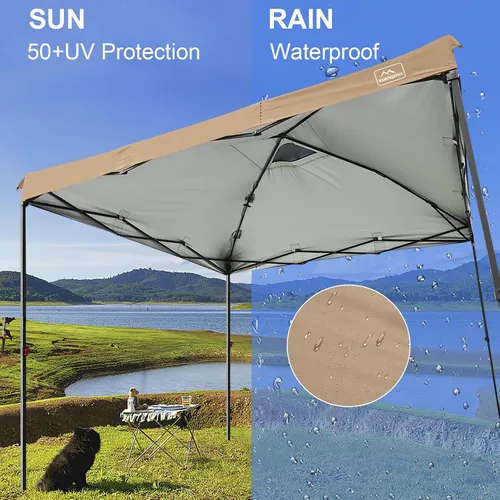 Miniatura 73 de KAMPKEEPER Cubierta de Repuesto Superior para Carpa Toldo Emergente con Ventilación de Aire y Correa Elástica Ajustable, Poliéster Resistente a Azul