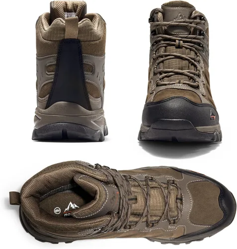 Miniatura 36 de NORTIV 8 - Botas de senderismo impermeables para hombre, zapatos de montañismo ligeros para exteriores