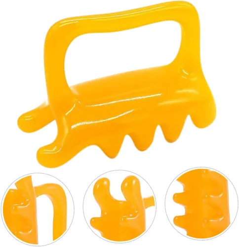 Miniatura 8 de Conjunto de masajeador de cuello y espalda, herramientas de cera de abeja de resina para masaje de tejido profundo