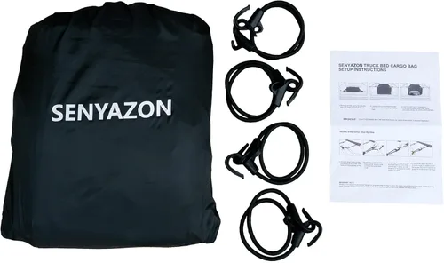 Miniatura 7 de SENYAZON Bolsa de carga para cama de camioneta, almacenamiento impermeable para cama de camioneta, portaequipajes de carrocería blanda