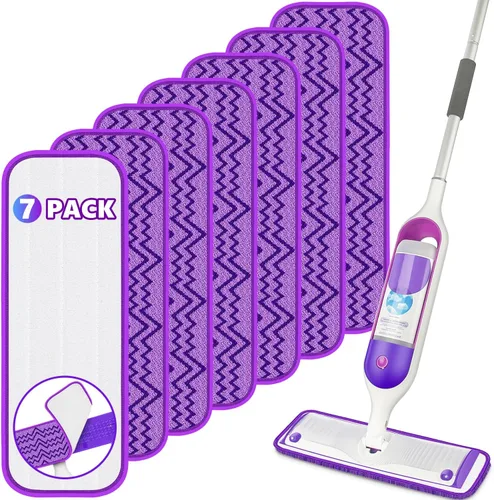 Miniatura 7 de Almohadillas reutilizables de repuesto para trapeador Swiffer PowerMop, paquete de 4 almohadillas de repuesto para PowerMop, almohadillas