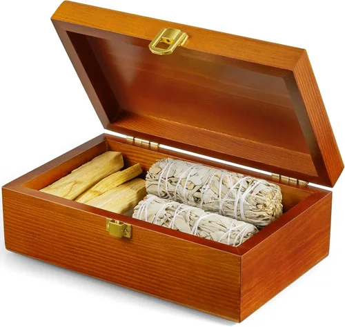Miniatura 9 de Caja de recuerdo de madera, caja decorativa grande, caja de recuerdos con tapas, caja de recuerdos de boda, caja de joyería, caja de oración, caja