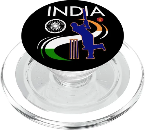 Miniatura 8 de India - Pincel de cricket con bandera india para teléfonos y tabletas