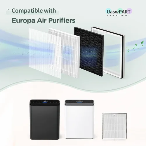 Miniatura 2 de Filtro de aire Europa compatible con Afloia Europa Air Puri-Fier, 3 en 1 H13 True HEPA filtro adecuado para reemplazo de filtro Europa Air