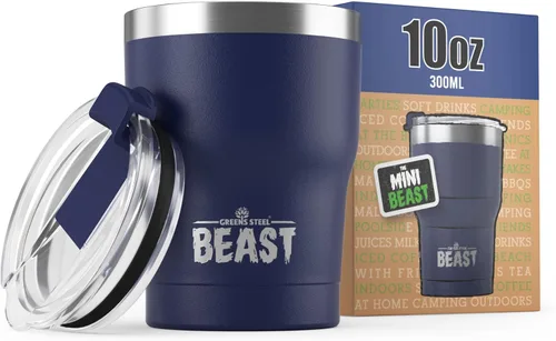 Miniatura 37 de Beast Vaso Térmico de 30 oz de Acero Inoxidable con Aislamiento al Vacío para Café y Hielo de Doble Pared Termo de Viaje (Rojo Arándano)