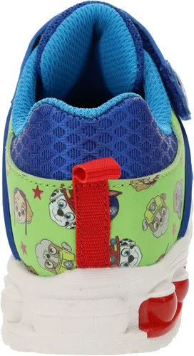 Miniatura 4 de Paw Patrol Tenis de correr para niños pequeños, zapatos deportivos con correa de velcro, azulverde, talla 7 a niño pequeño, talla 12