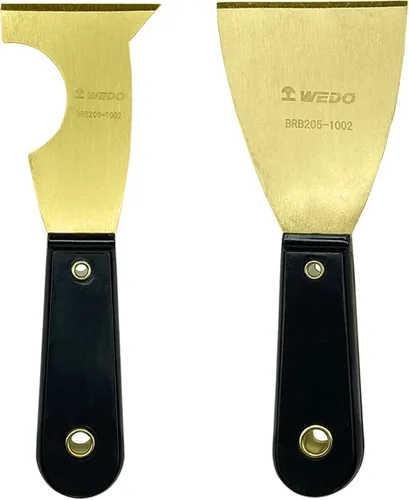 Miniatura 14 de WEDO Cuchillo de masilla de latón de 1-1/4 pulgadas, raspador de pintura, cuchillo de espiga, raspador de papel tapiz, herramienta de pintores
