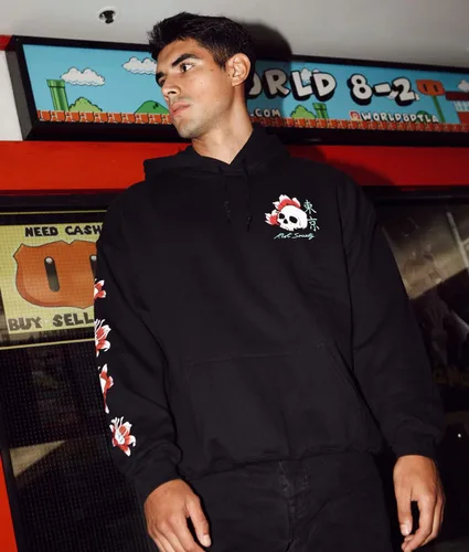 Miniatura 2 de Riot Society Sudadera con capucha estampada o bordada para hombre