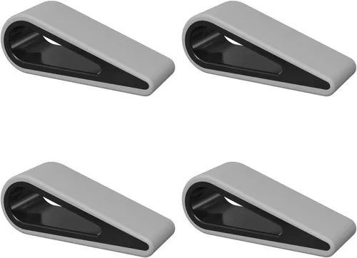 MoKo Soporte universal para teclado de computadora portátil/computadora, [4 unidades] antideslizante de silicona inclinable con cuña elevadora Gris