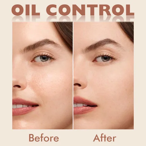 Miniatura 3 de evpct Polvo facial prensado para control de aceite, compacto para mujeres, base de maquillaje translúcida para mujeres, impermeable, de larga