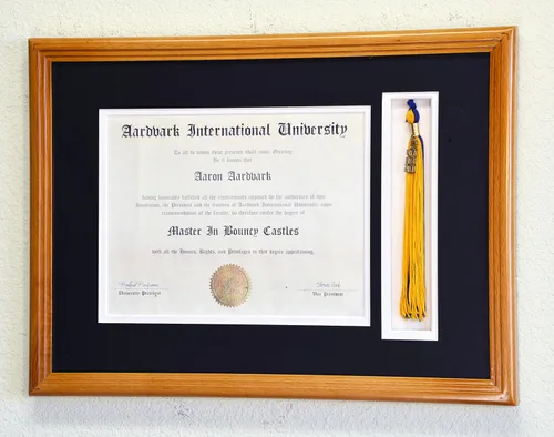 Miniatura 10 de Marco de diploma de graduación personalizado con borla, tapa de fotos grabado, vitrina para certificado de 11 x 8.5 pulgadas con colores Acabado