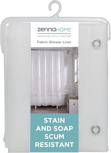 Miniatura 7 de Zenna Home Forro de cortina de ducha, forro transparente pesado para duchas y bañeras con ojales inoxidables y dobladillo pesado, EVA de calibre 8