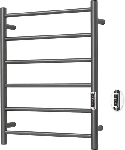 Miniatura 27 de Toalleros térmicos para baño, calentadores eléctricos de toallas para montar en la pared con temporizador y control de temperatura, calentador