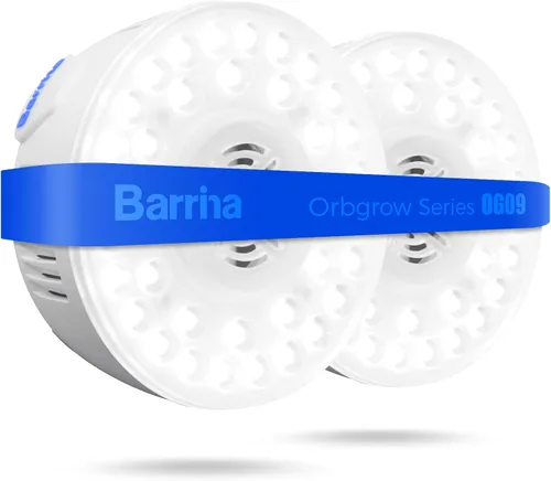 Miniatura 18 de Barrina Orbgrow OG09 Puck - Luz LED de crecimiento, 5000K 9W (equivalente a 135 vatios), luces de plantas para plantas de interior de espectro